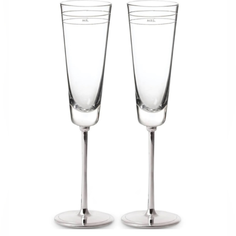 Kate Spade Darling Point champagne flutes